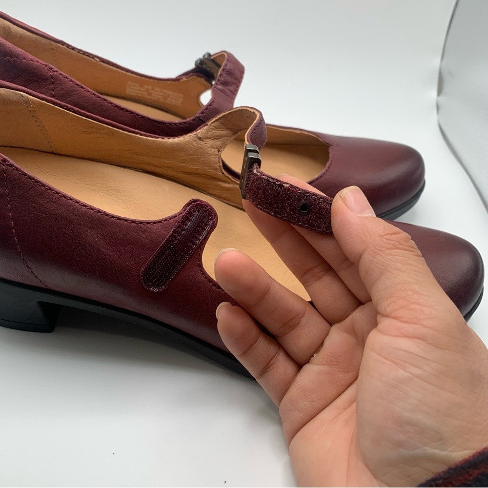 NWOB DANSKO | CALLISTA BURNISHED NUBUCK WINE Mary Jane heel size 39 US8-8.5 1407 - Picture 6 of 10